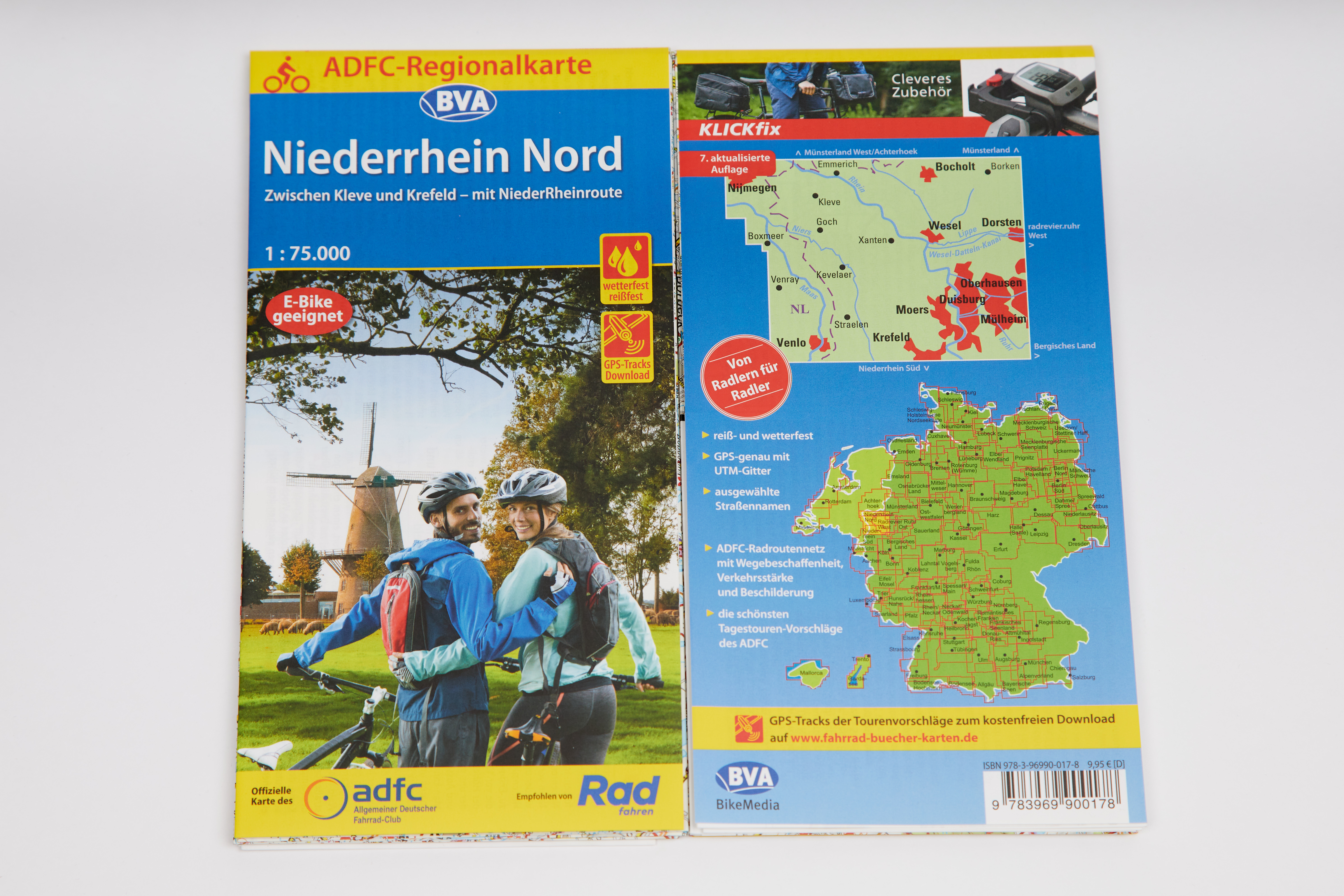 Radwanderkarte "Niederrhein Nord"