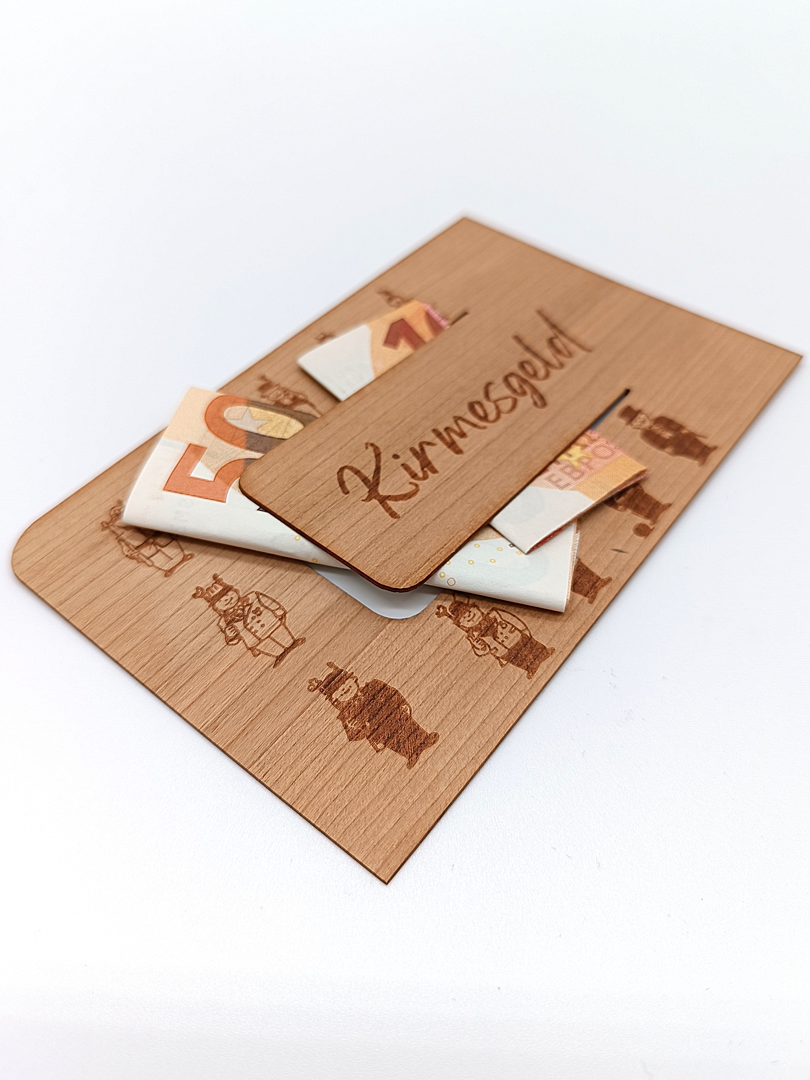 Geldklammer Holz